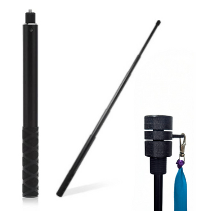 Aluminium extendable pole for wind ribbon mounts. 23.5cm - 120cm.